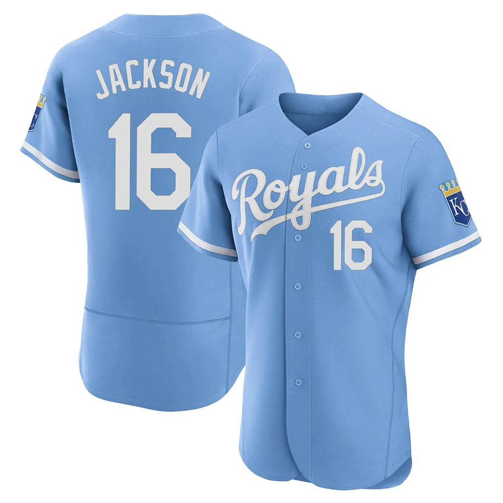 My Store KC.Royals #16 Bo Jackson Player Light Blue Alt Limited Elite Home Stitched Jerseys