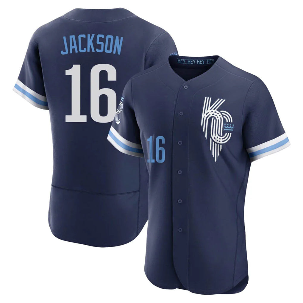 My Store KC.Royals #16 Bo Jackson Player Navy City Connect Limited Elite Home Stitched Jerseys