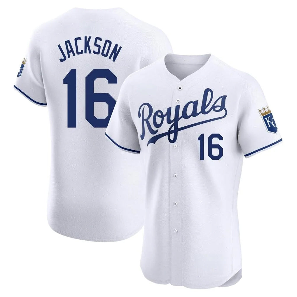 My Store KC.Royals #16 Bo Jackson Player White Alt Limited Elite Home Stitched Jerseys