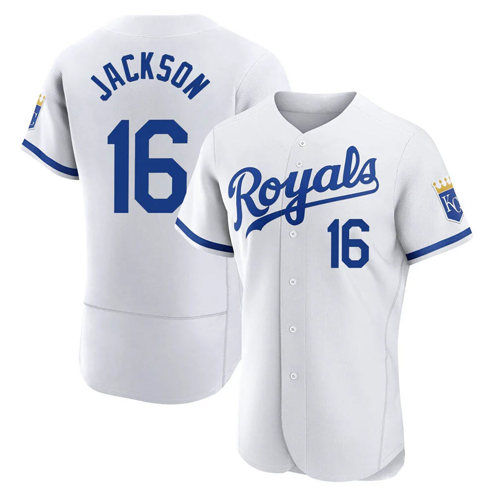 My Store KC.Royals #16 Bo Jackson Player White Limited Elite Home Game Stitched Jerseys