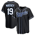 My Store KC.Royals #19 Michael Massey Player Black Carbon Fashion Home Game Stitched Jerseys