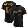 My Store KC.Royals #19 Michael Massey Player Black Snake Skin City Limited Elite Stitched Jerseys