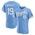 My Store KC.Royals #19 Michael Massey Player Light Blue Alt Limited Elite Home Stitched Jerseys