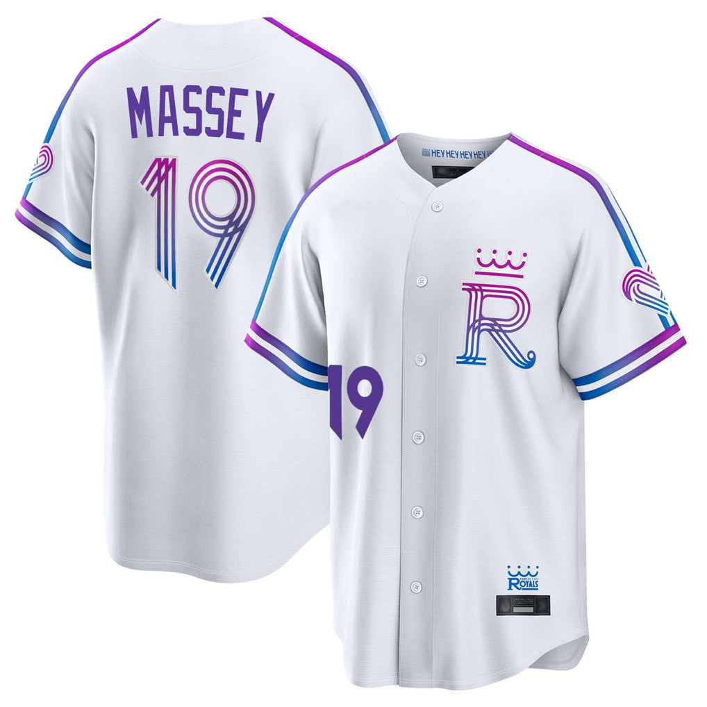 My Store KC.Royals #19 Michael Massey Player White 2026 City Connect Limited Home Stitched Jerseys