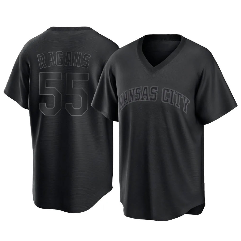 My Store KC.Royals #55 Cole Ragans Player Black Fashion Game Stitched Jerseys