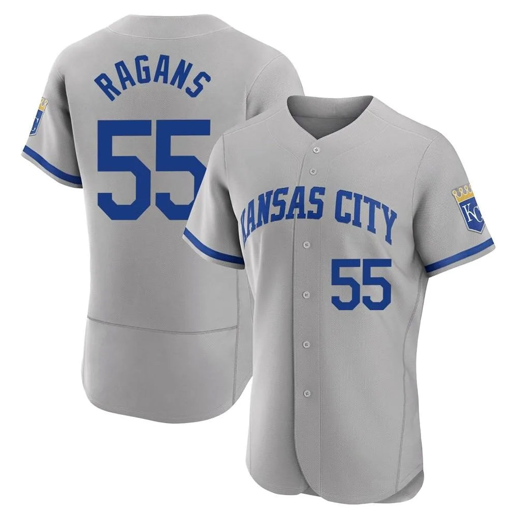 My Store KC.Royals #55 Cole Ragans Player Gray Limited Elite Home Game Stitched Jerseys