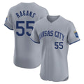My Store KC.Royals #55 Cole Ragans Player Gray Limited Elite Home Stitched Jerseys