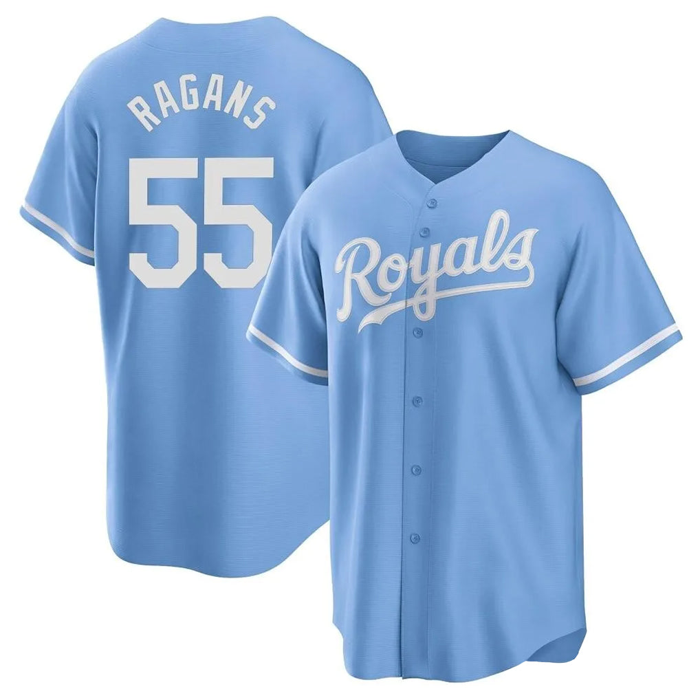 My Store KC.Royals #55 Cole Ragans Player Light Blue Home Game Stitched Jerseys