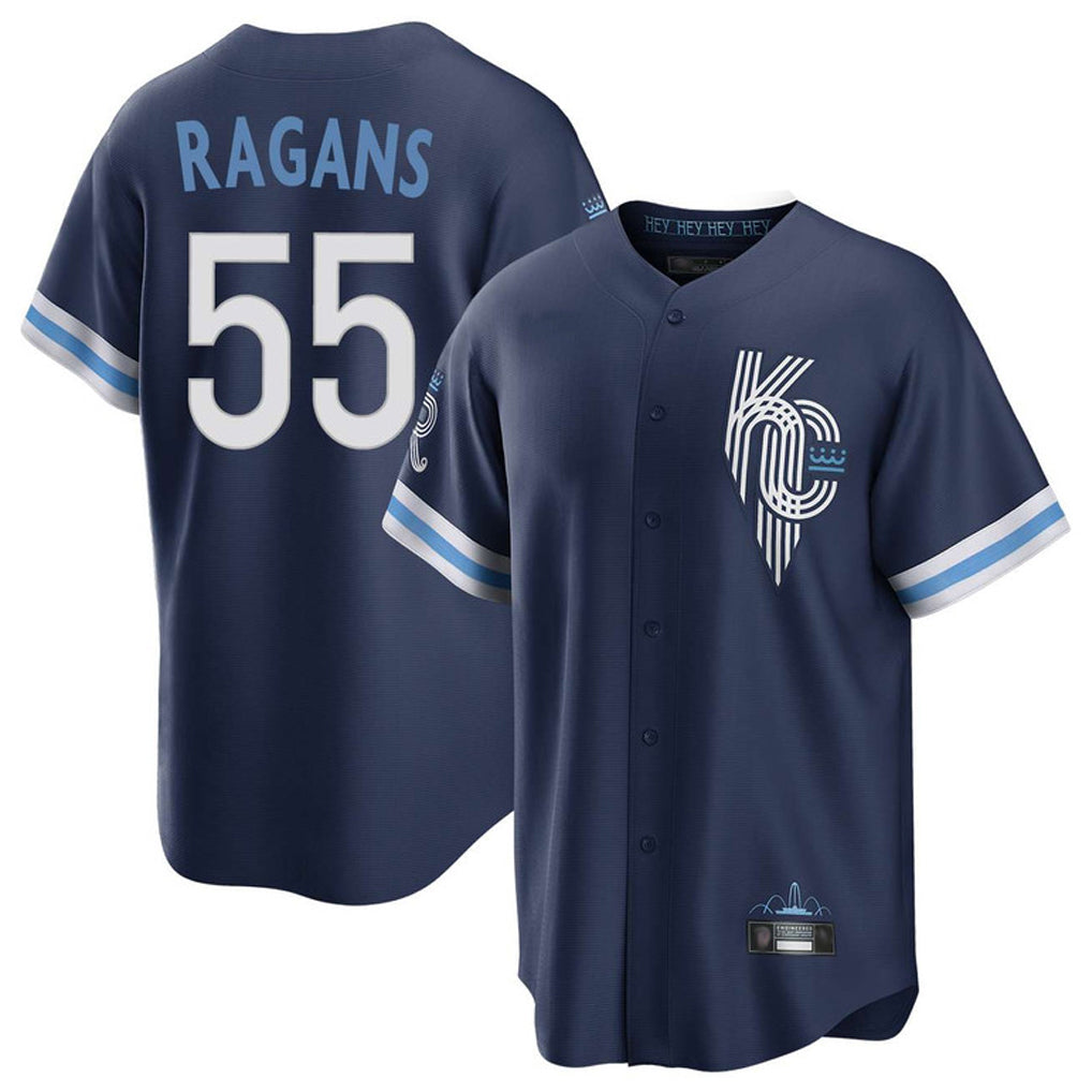 My Store KC.Royals #55 Cole Ragans Player Navy City Connect Home Game Stitched Jerseys