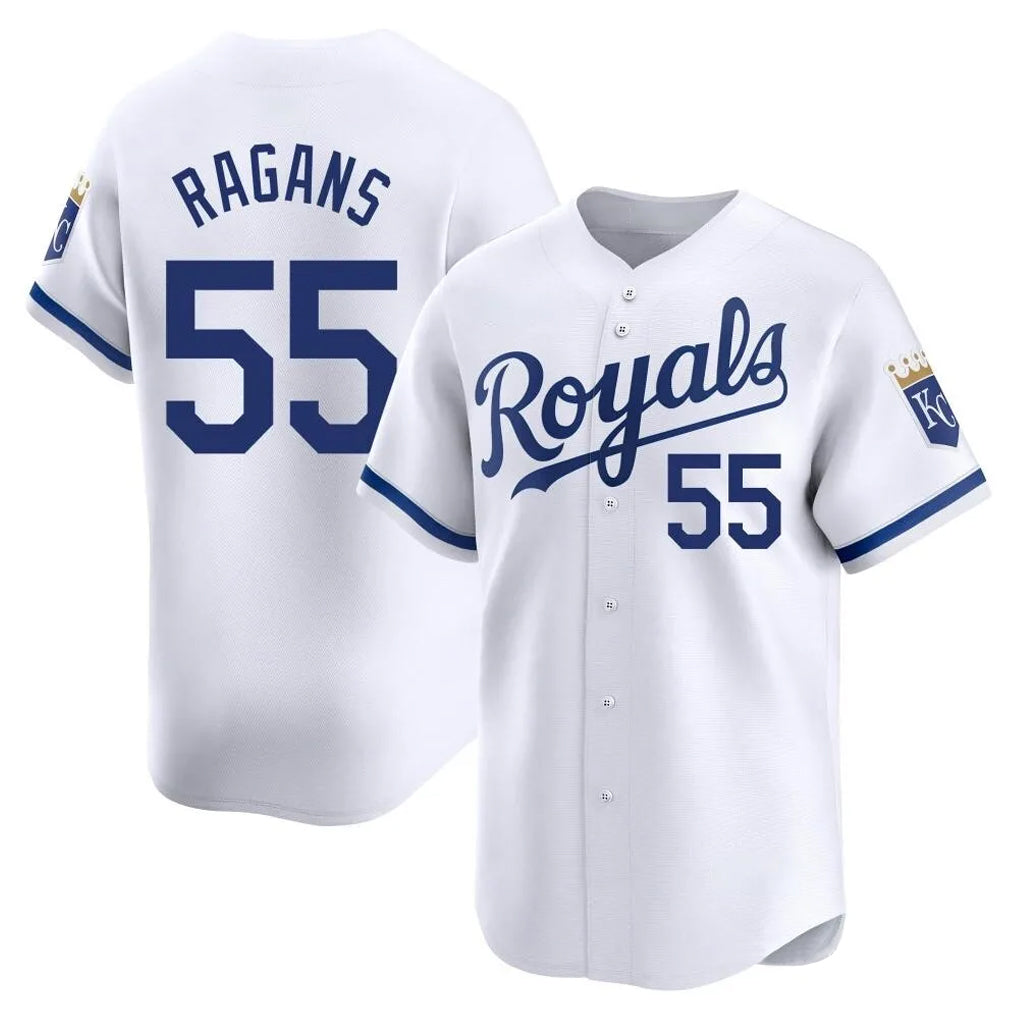My Store KC.Royals #55 Cole Ragans Player White Alt Limited Home Stitched Jerseys