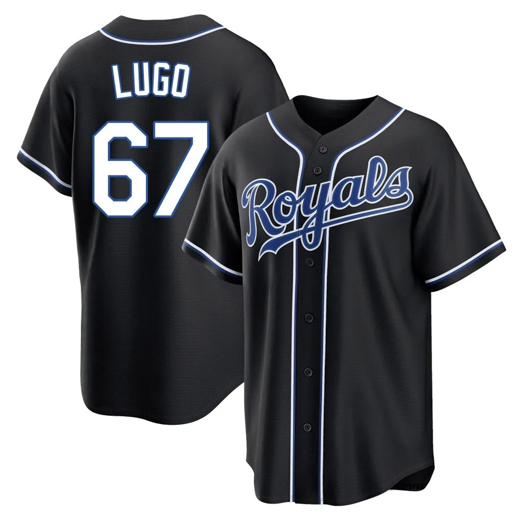 My Store KC.Royals #67 Seth Lugo Player Black Carbon Fashion Home Game Stitched Jerseys