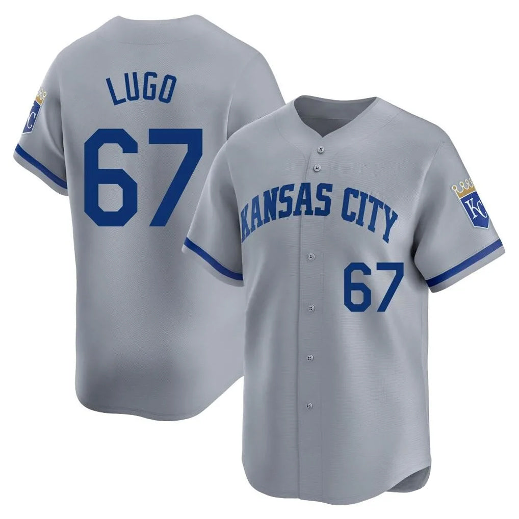 My Store KC.Royals #67 Seth Lugo Player Gray Limited Home Stitched Jerseys