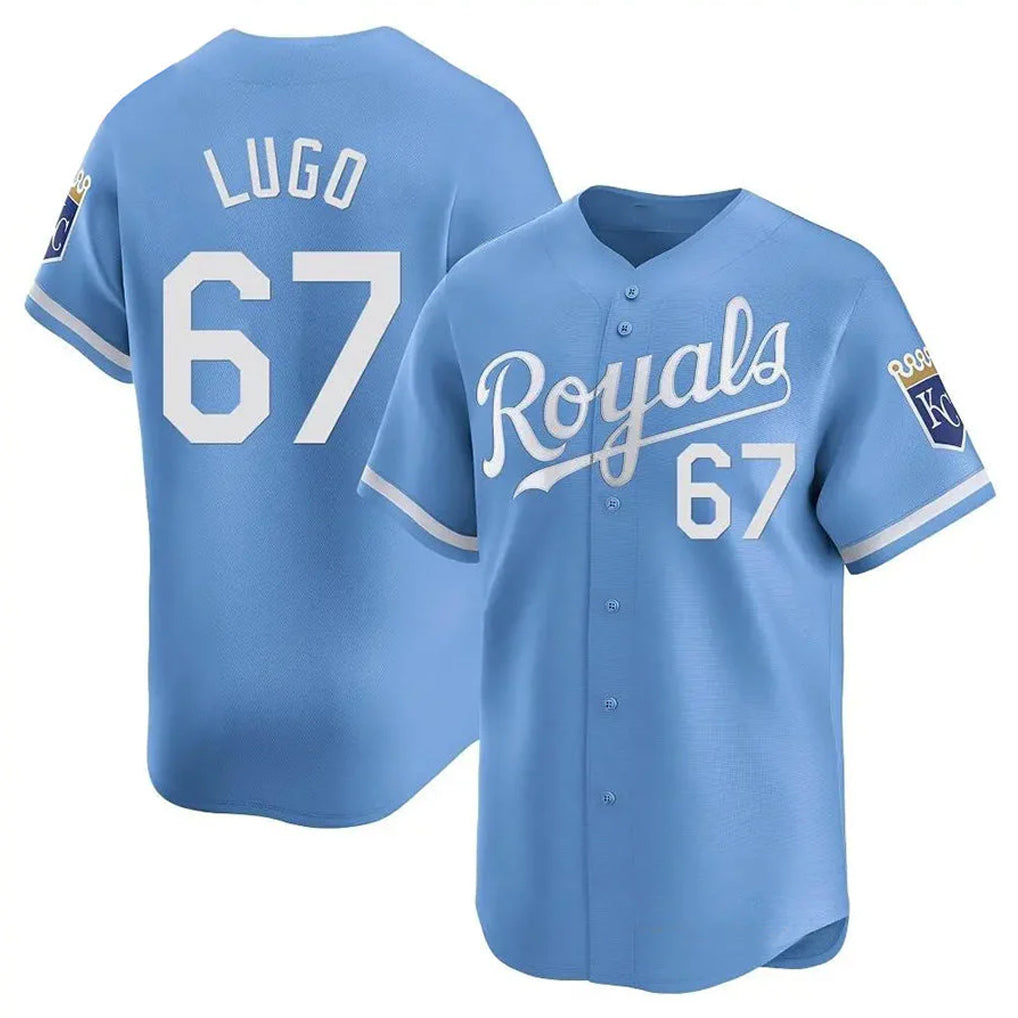 My Store KC.Royals #67 Seth Lugo Player Light Blue Alt Limited Home Stitched Jerseys