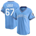 My Store KC.Royals #67 Seth Lugo Player Light Blue Limited Throwback Cooperstown Collection T-shirt Stitched Jerseys