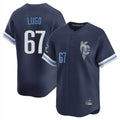 My Store KC.Royals #67 Seth Lugo Player Navy City Connect Limited Home Stitched Jerseys