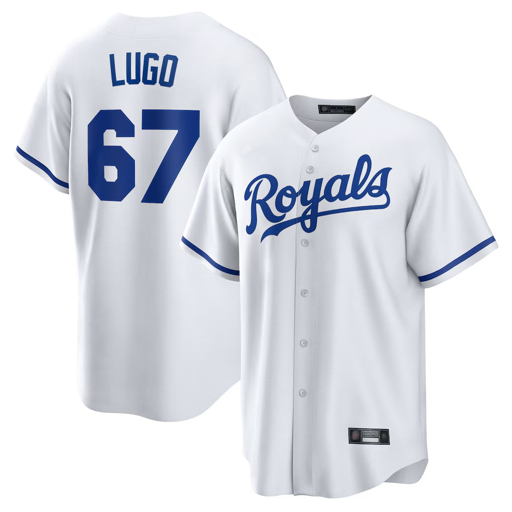My Store KC.Royals #67 Seth Lugo Player White Home Game Stitched Jerseys