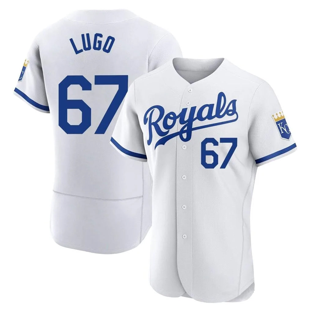 My Store KC.Royals #67 Seth Lugo Player White Limited Elite Home Game Stitched Jerseys