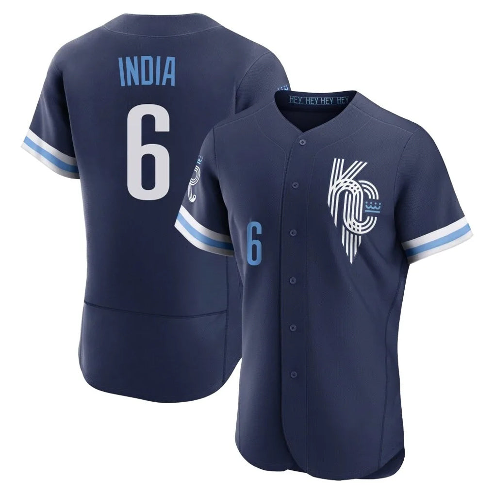 My Store KC.Royals #6 Jonathan India Player Navy City Connect Limited Elite Home Stitched Jerseys