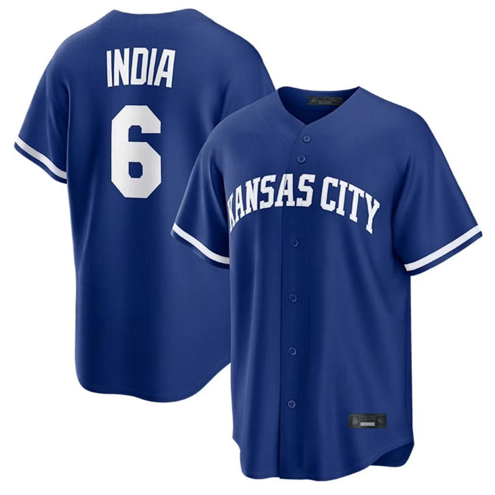 My Store KC.Royals #6 Jonathan India Player Royal Game Home Stitched Jerseys