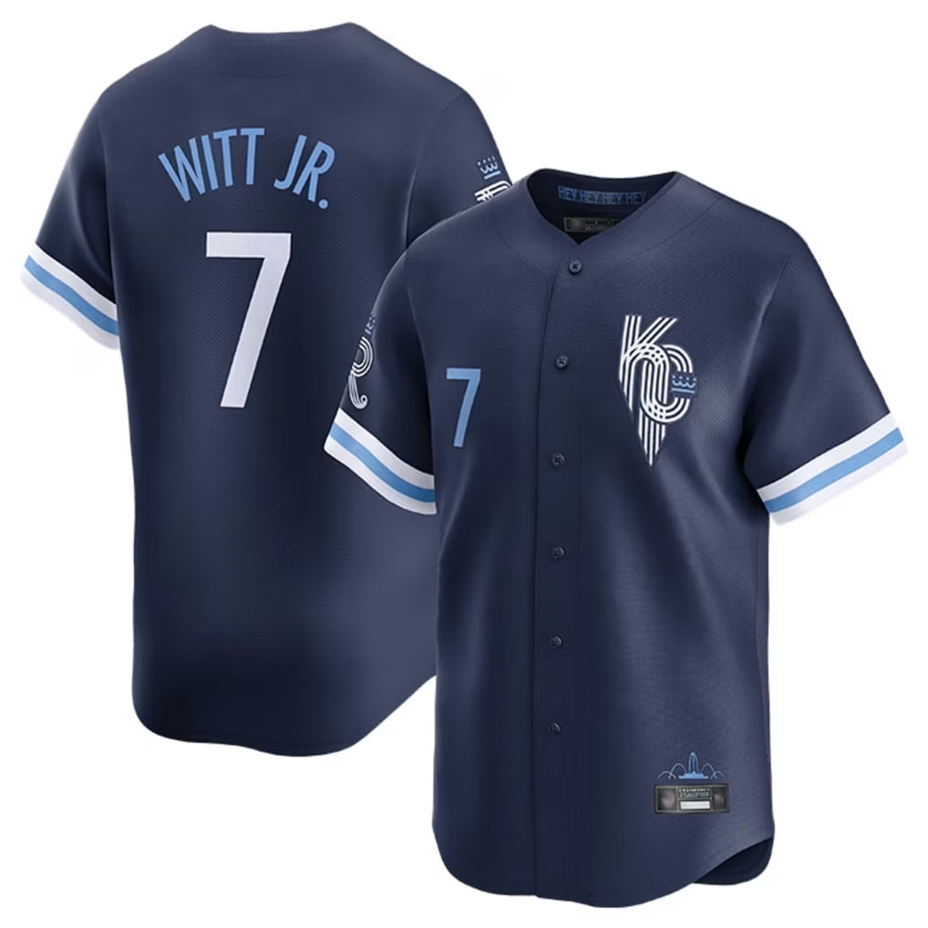 My Store KC.Royals #7 Bobby Witt Jr. Player Navy City Connect Limited Home Stitched Jerseys