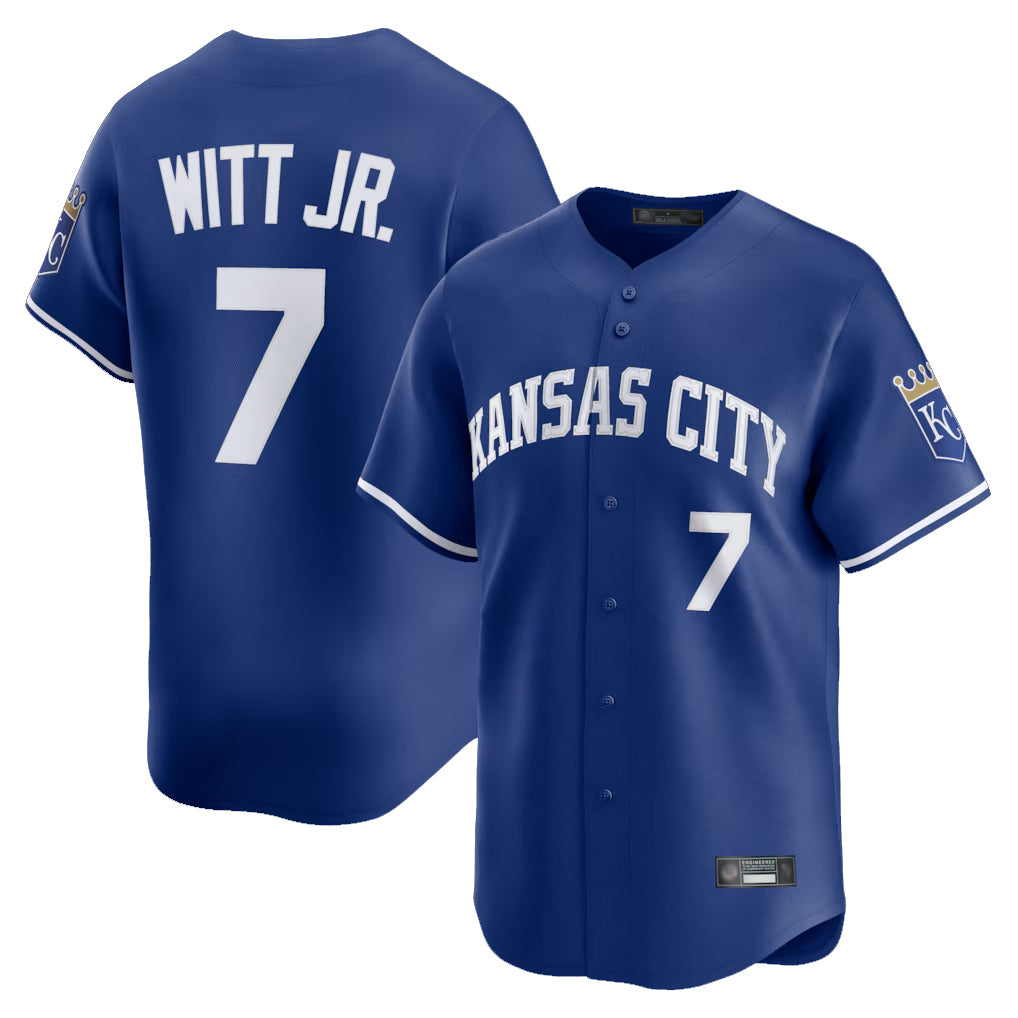 My Store KC.Royals #7 Bobby Witt Jr. Player Royal Limited Home Stitched Jerseys
