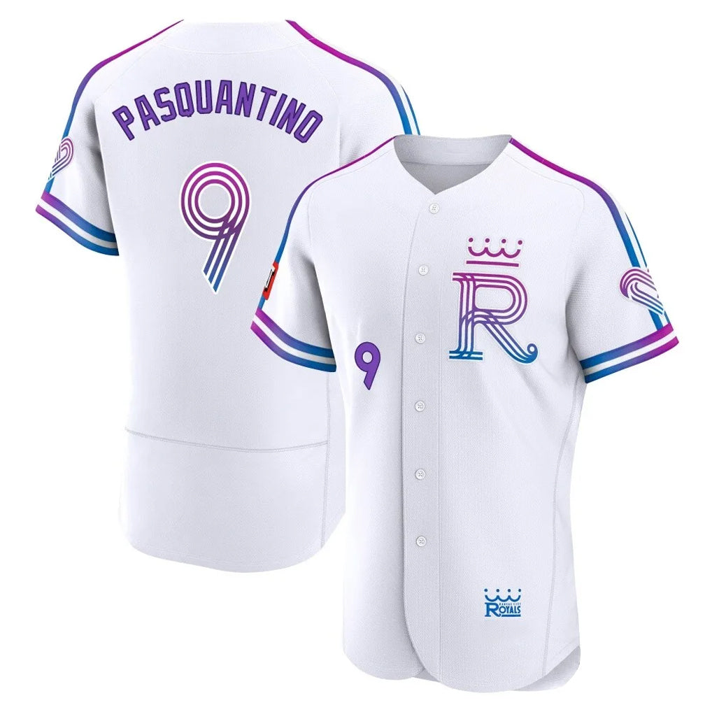 My Store KC.Royals #9 Vinnie Pasquantino Player White 2026 City Connect Limited Elite Home Stitched Jerseys