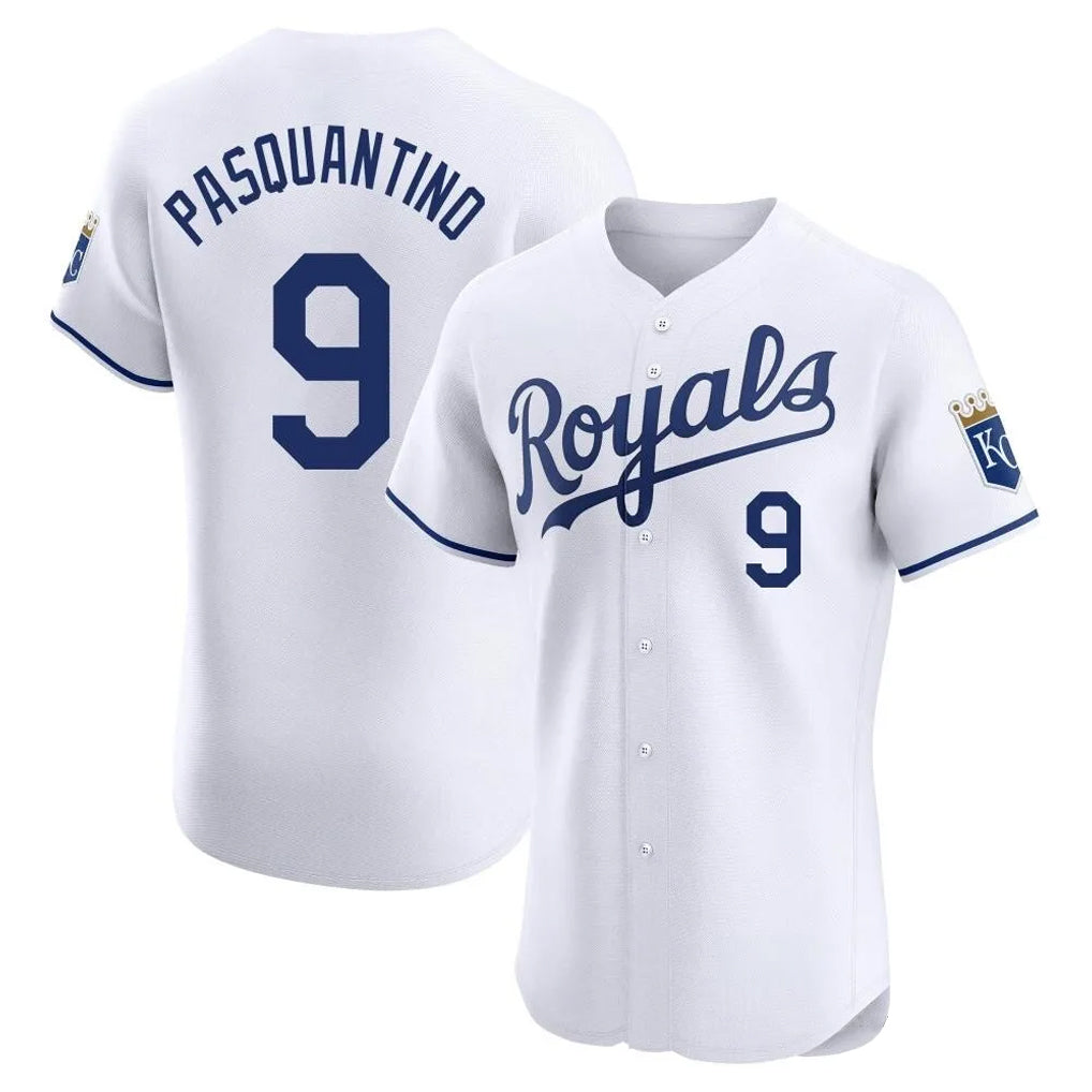 My Store KC.Royals #9 Vinnie Pasquantino Player White Alt Limited Elite Home Stitched Jerseys