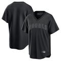 My Store LA.Angels Black Pitch Fashion Blank Player T-shirt Stitched Jerseys
