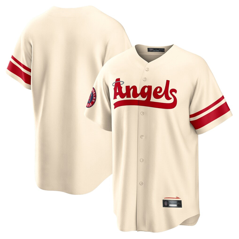 My Store LA.Angels Cream City Connect Home Blank Player Stitched Jerseys