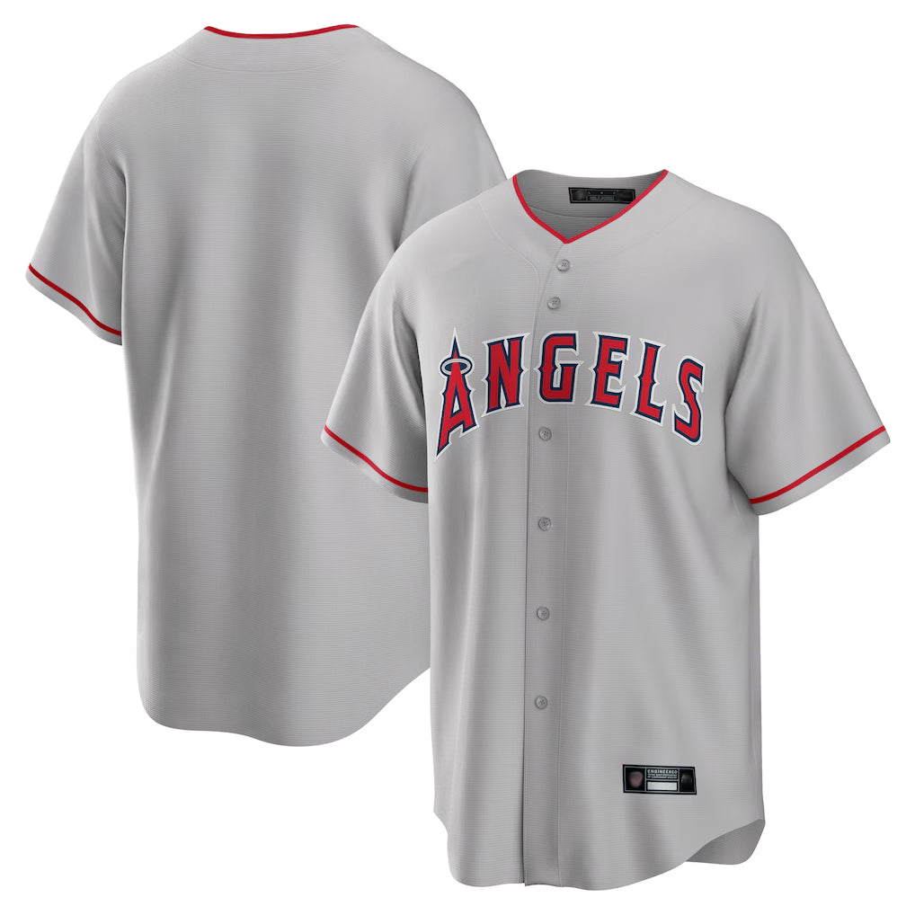 My Store LA.Angels Gray Home Game Blank Player Stitched Jerseys