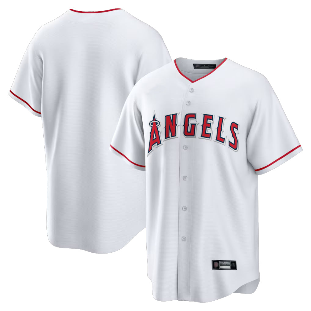 My Store LA.Angels White Home Game Blank Player Stitched Jerseys
