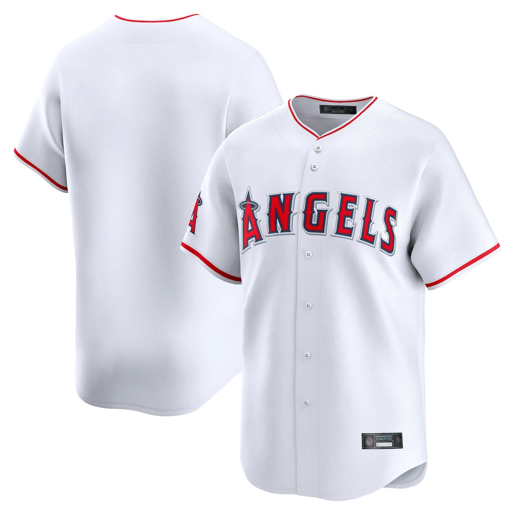 My Store LA.Angels White Limited Home Blank Player Stitched Jerseys