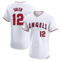 My Store LA.Angels #12 Jorge Soler Player White Limited Elite Stitched Home Jerseys