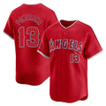 My Store LA.Angels #13 Drew Pomeranz Player Red Home Limited Stitched Jerseys