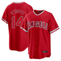 My Store LA.Angels #14 Logan O'Hoppe Player Red Home Game Stitched Jerseys