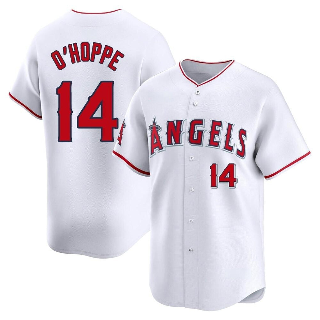 My Store LA.Angels #14 Logan O'Hoppe Player White Limited Home Stitched Jerseys