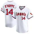 My Store LA.Angels #14 Logan O'Hoppe Player White T-shirt Home Limited Elite Stitched Jerseys