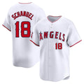 My Store LA.Angels #18 Nolan Schanuel Player White Limited Home Stitched Jerseys