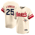 My Store LA.Angels #25 Travis d'Arnaud Player Cream City Connect Limited Home Stitched Jerseys