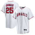 My Store LA.Angels #25 Travis d'Arnaud Player White Home Game Stitched Jerseys