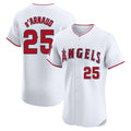 My Store LA.Angels #25 Travis d'Arnaud Player White Limited Elite Stitched Home Jerseys