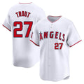 My Store LA.Angels #27 Mike Trout Player White Limited Home Stitched Jerseys