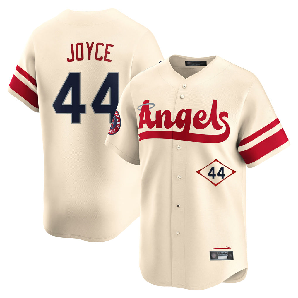 My Store LA.Angels #44 Ben Joyce Player Cream City Connect Limited Home Stitched Jerseys