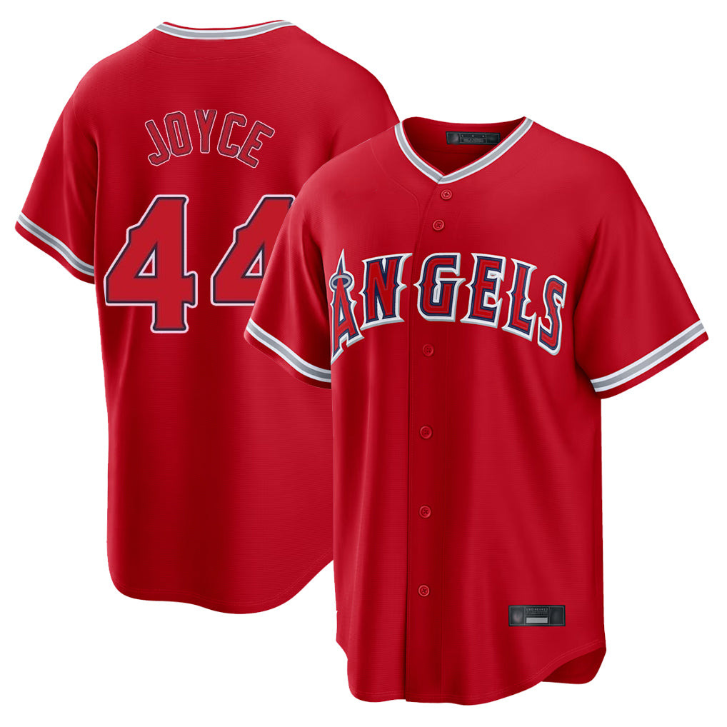 My Store LA.Angels #44 Ben Joyce Player Red Home Game Stitched Jerseys