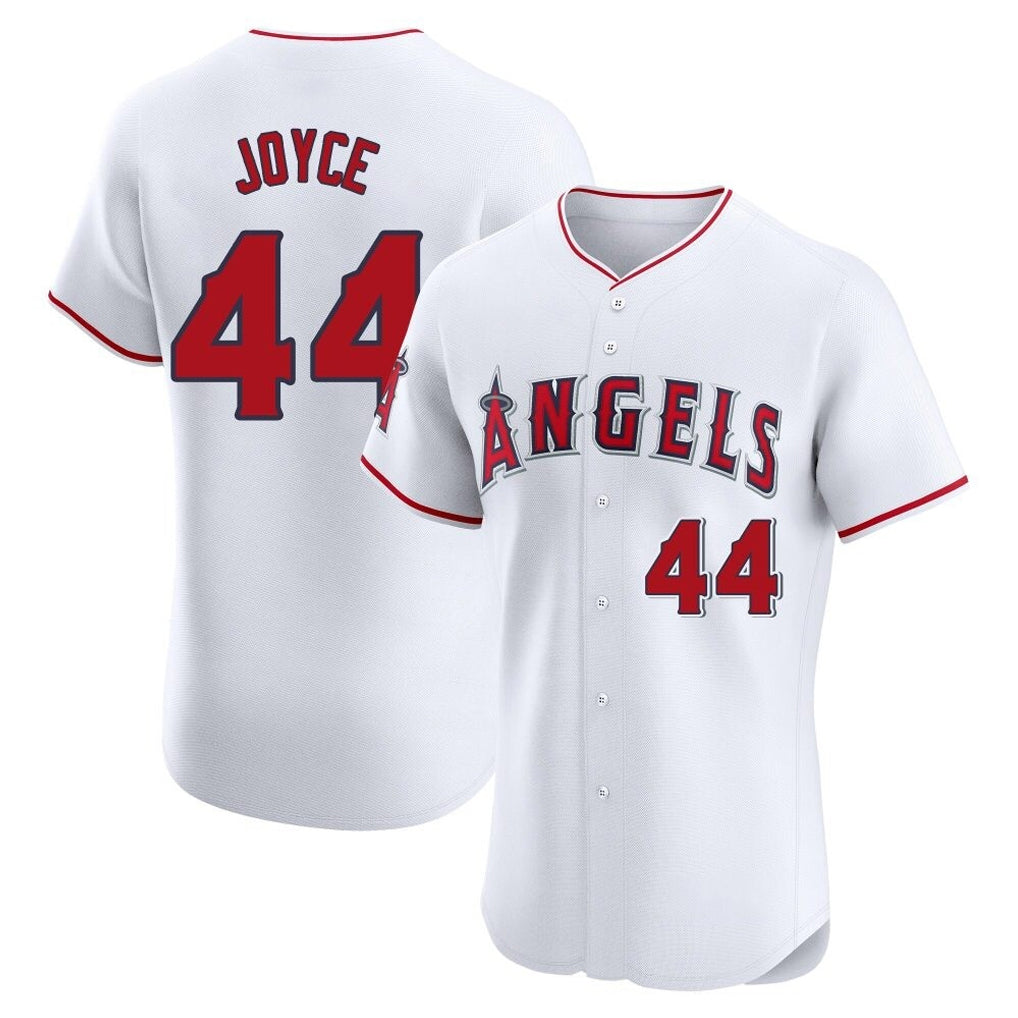 My Store LA.Angels #44 Ben Joyce Player White Limited Elite Stitched Home Jerseys