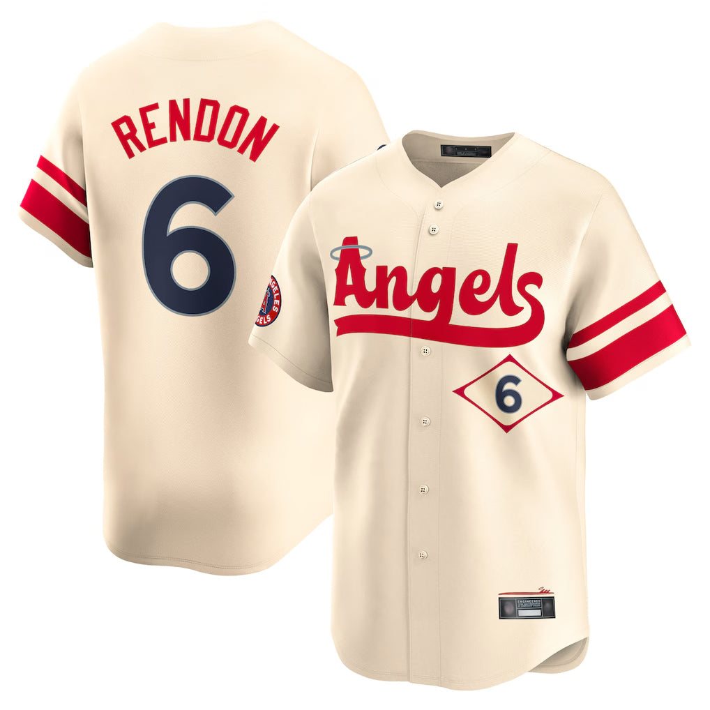 My Store LA.Angels #6 Anthony Rendon Player Cream City Connect Limited Home Stitched Jerseys