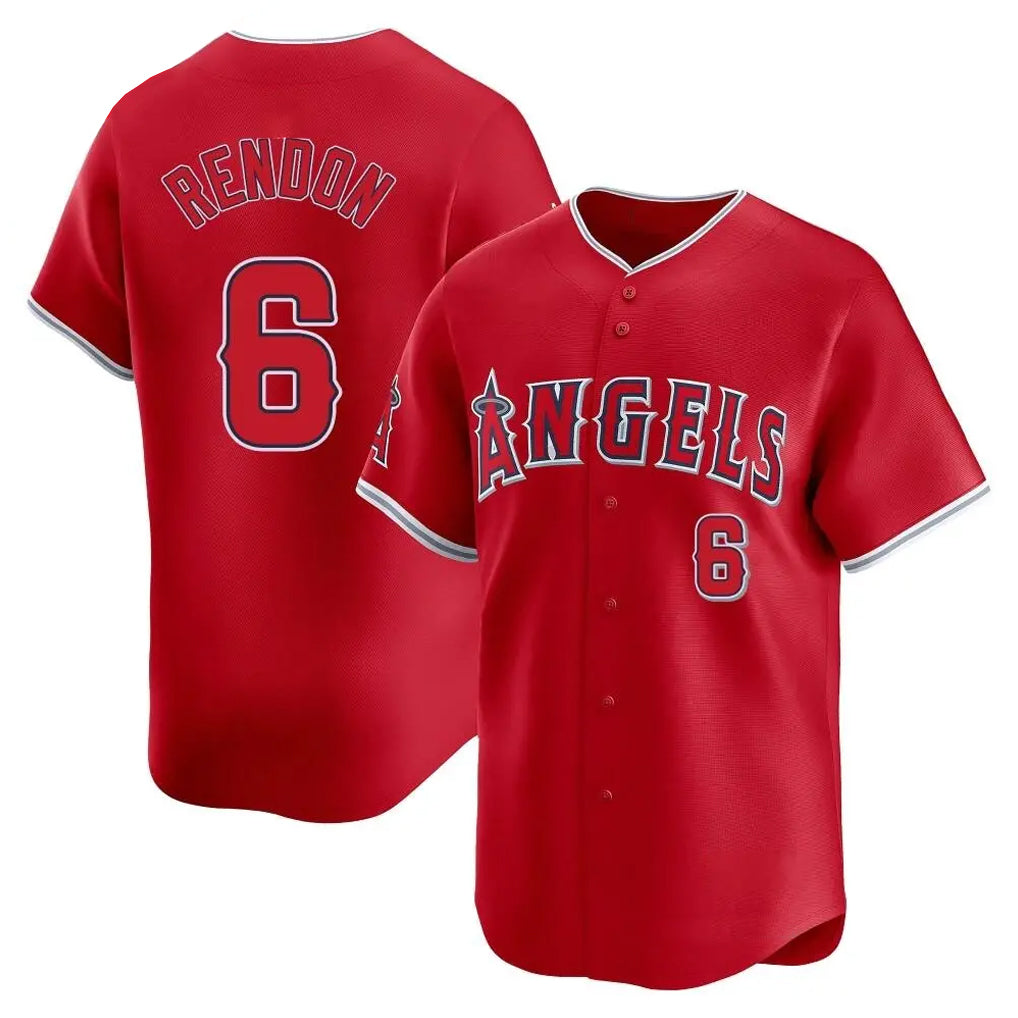 My Store LA.Angels #6 Anthony Rendon Player Red Home Limited Stitched Jerseys