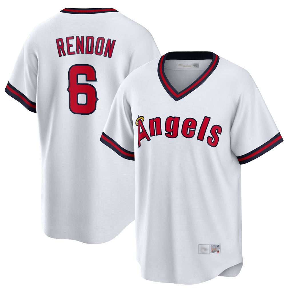 My Store LA.Angels #6 Anthony Rendon Player White T-shirt Home Game Stitched Jerseys