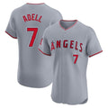 My Store LA.Angels #7 Jo Adell Player Gray Home Limited Elite Stitched Jerseys