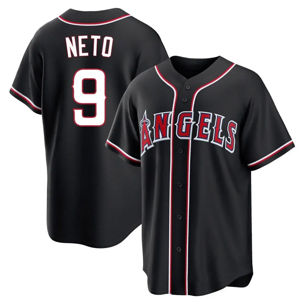 My Store LA.Angels #9 Zach Neto Player Black Fashion Out Home Game Stitched Jerseys